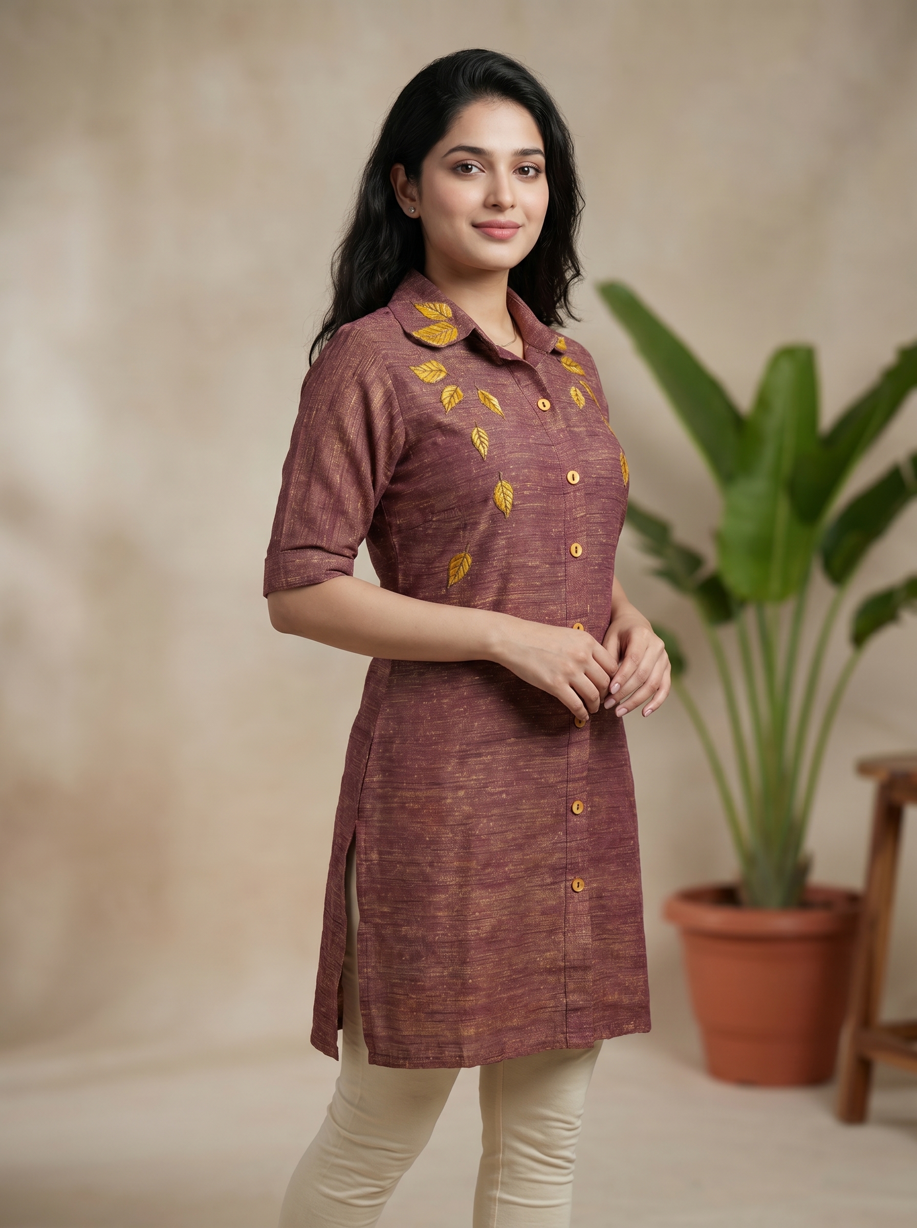Mauve brown dress